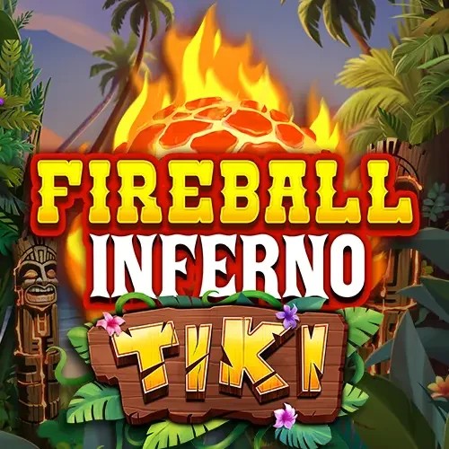 Slots logo of Fireball Inferno Tiki from NetEnt at Zeus Bingo