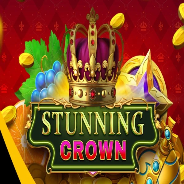 Stunning Crown slot logo by BF Games at Zeus Bingo