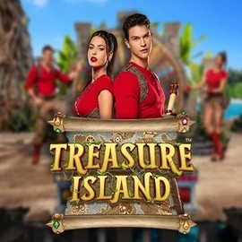 Official Live Casino logo: Treasure Island by Pragmatic Play at Zeus Bingo